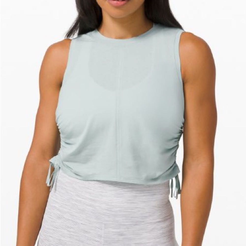 🚨FINAL SALE🚨 Lululemon Light Blue Cinch it Up Tank Top